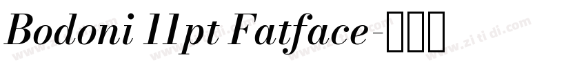 Bodoni 11pt Fatface字体转换